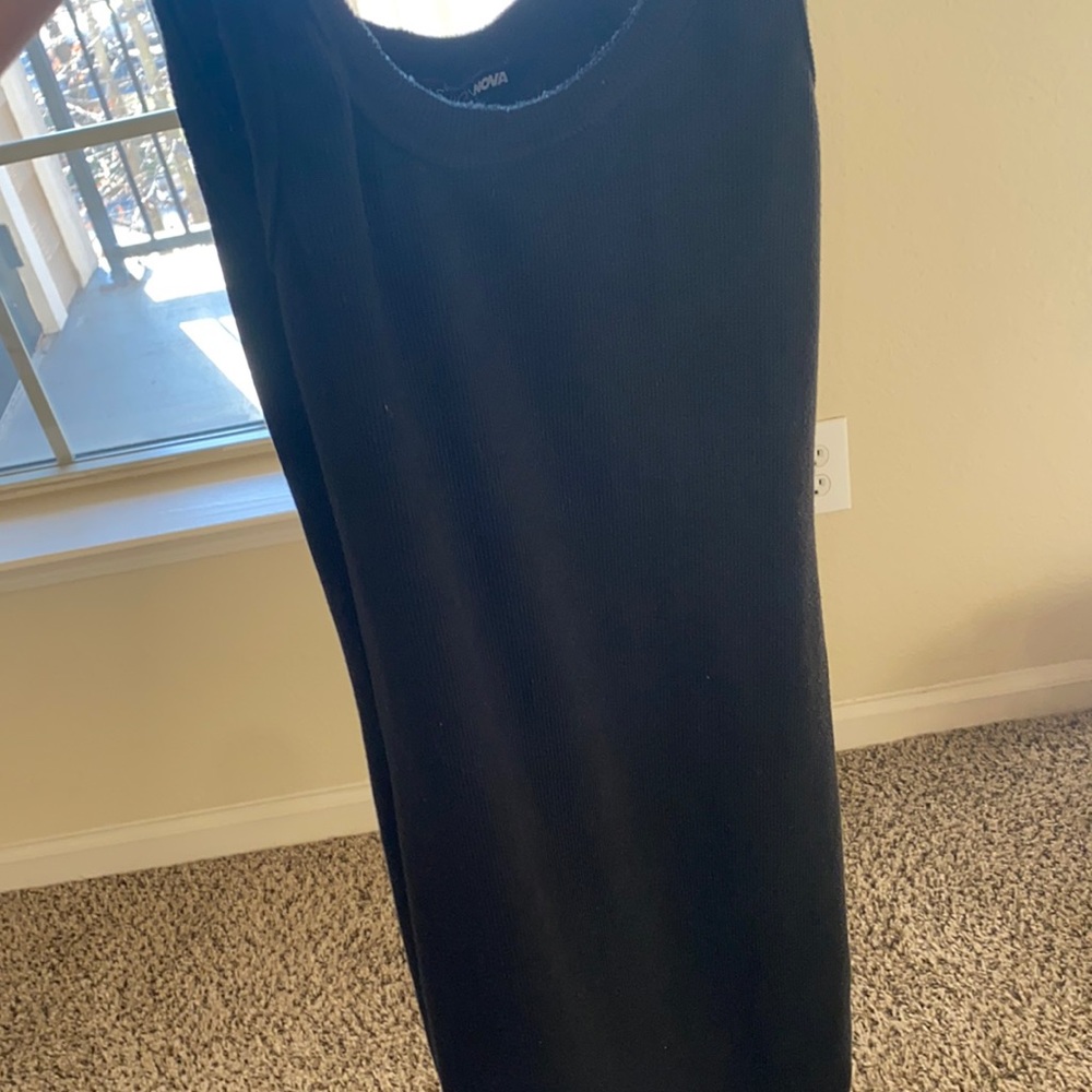 Fashion Nova Casual BodyCon Black Dress